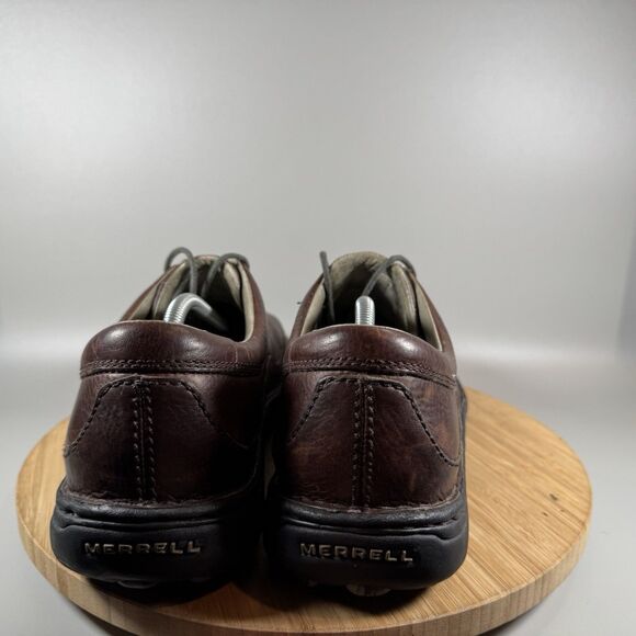 S Merrell Sojourn Redwood Men's Size 13 M Shoes Brown Leather Split Toe - Picture 4 of 8